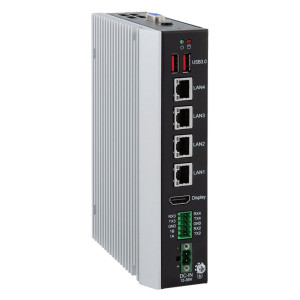 ARBOR SB-244-2J64 Fanless Computer with Intel Elkhart Lake J6412 CPU, 3x 2.5 GbE LAN, 1x GbE LAN, 4 GB memory, multiple I/O